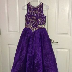 Deep Purple Pageant Dress